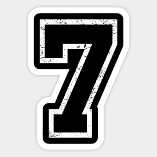7Th T Number 7 Sticker